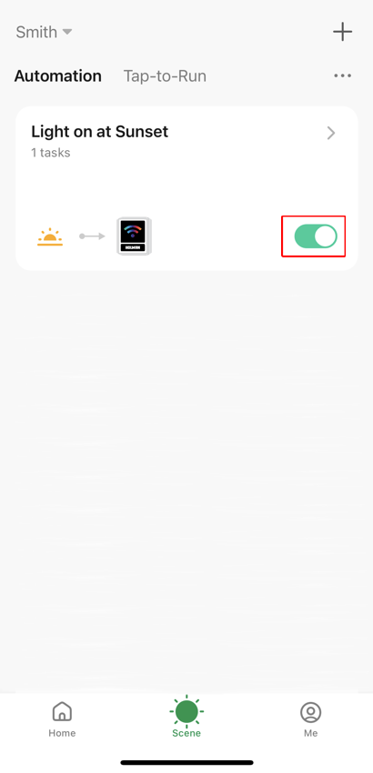 Scene screen